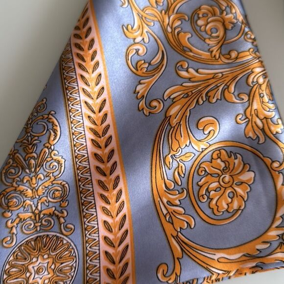 Elegant Blue and Gold Scarf S50 - Picture 3 of 3